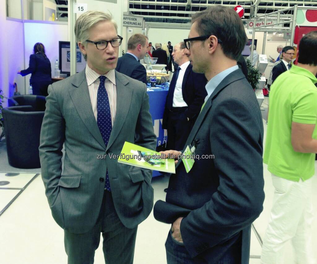 Markus Koch mit Andreas Kern (wikifolio) bei der Gewinn Money World in Linz (12.04.2013) 