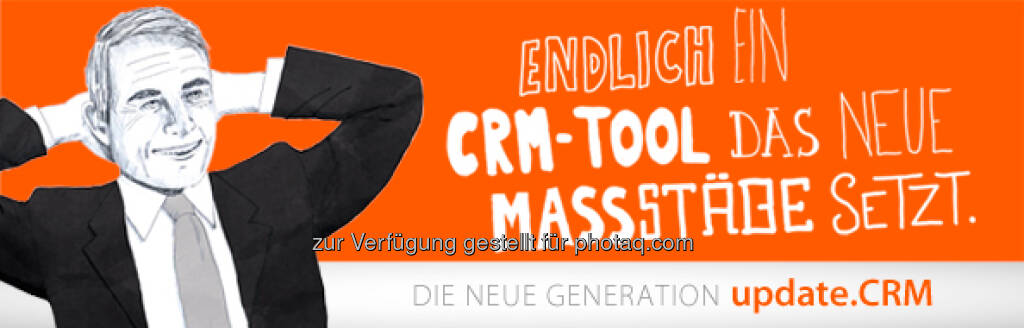 Die update Software AG bewirbt das neue CRM-Tool (12.04.2013) 