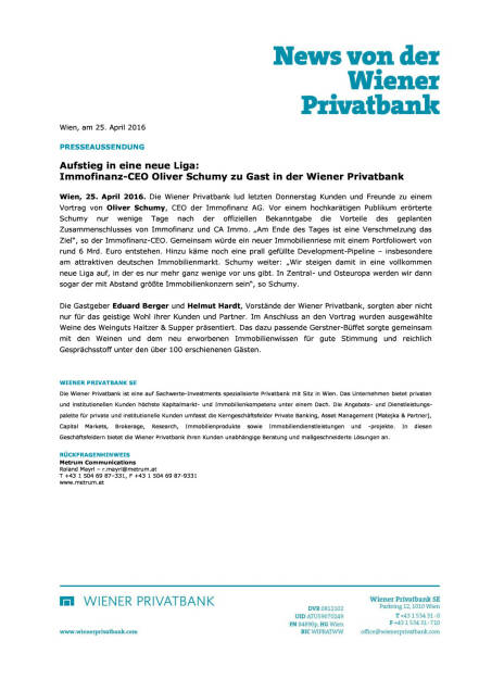 Oliver Schumy bei Wiener Privatbank, Seite 1/1, komplettes Dokument unter http://boerse-social.com/static/uploads/file_939_oliver_schumy_bei_wiener_privatbank.pdf (25.04.2016) 