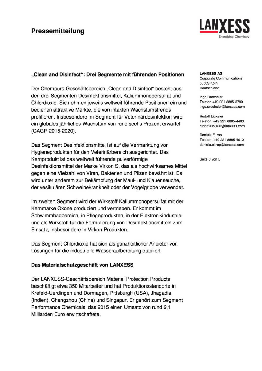 Lanxess übernimmt Spezialitätengeschäft für Desinfektions- und Hygienelösungen von Chemours, Seite 3/5, komplettes Dokument unter http://boerse-social.com/static/uploads/file_941_lanxess_ubernimmt_spezialitatengeschaft_fur_desinfektions-_und_hygienelosungen_von_chemours.pdf