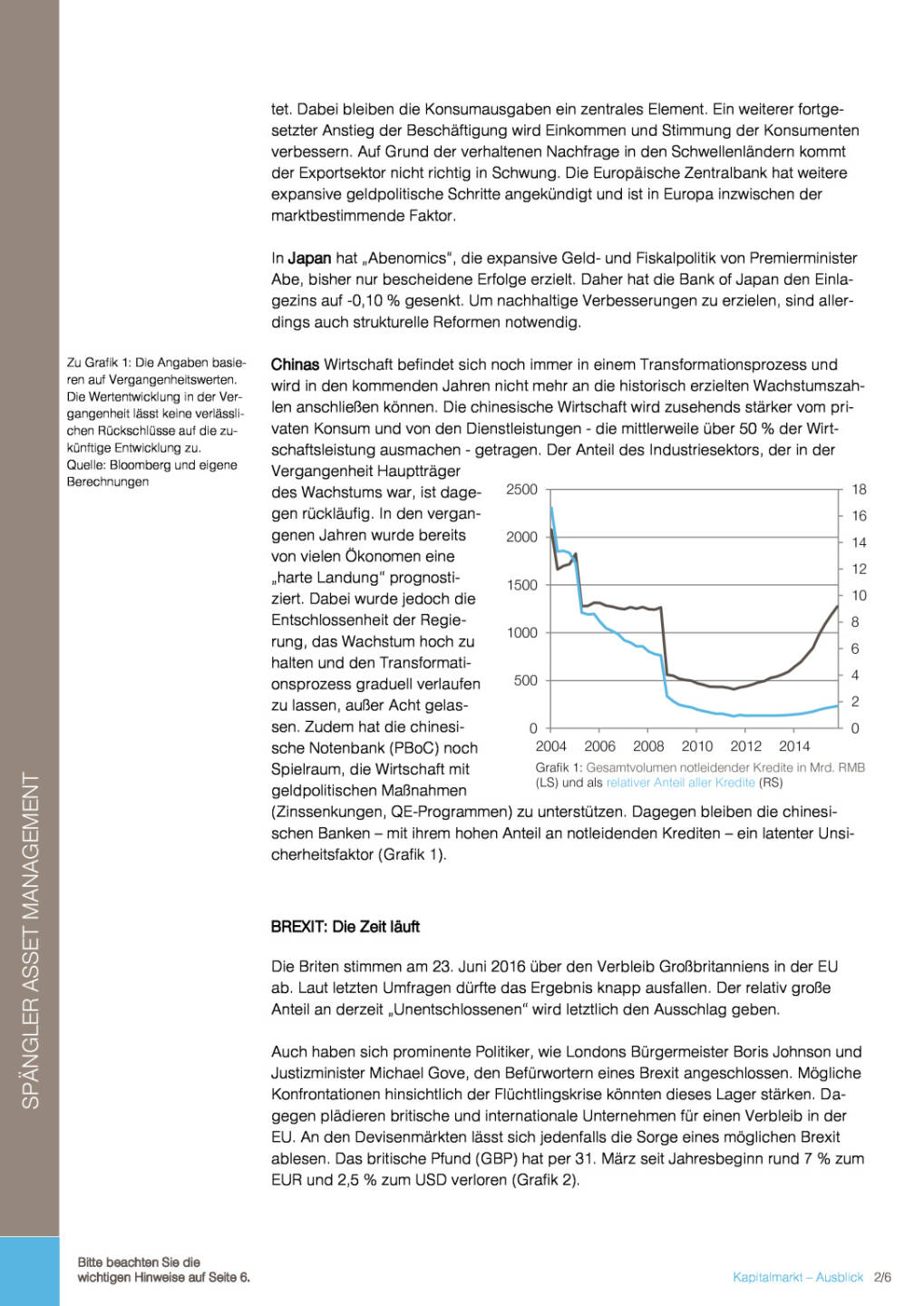 Bankhaus Spängler: Kapitalmarktausblick, Seite 2/6, komplettes Dokument unter http://boerse-social.com/static/uploads/file_944_bankhaus_spangler_kapitalmarktausblick.pdf