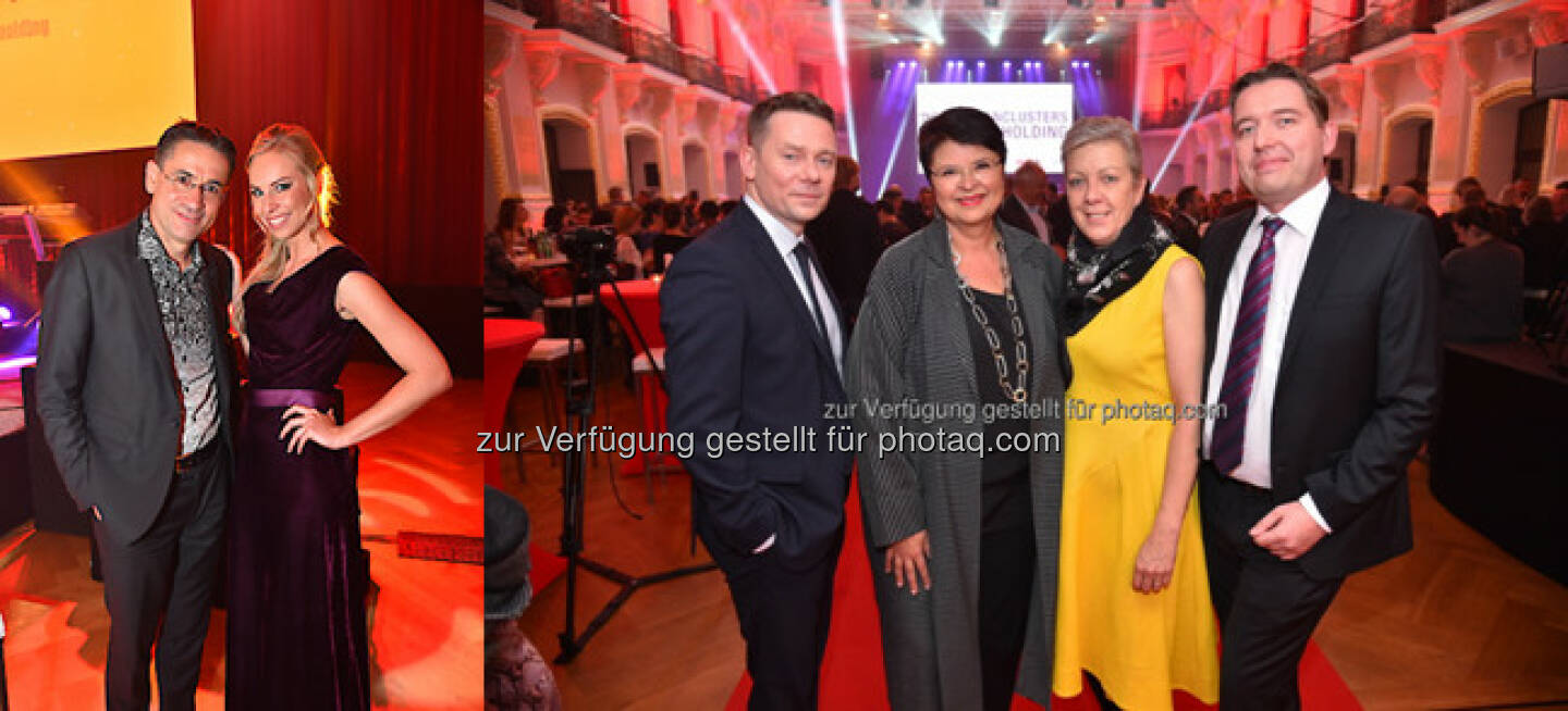 Gerhard Koller und Nadine Friedrich (W24 Moderatoren), Marcin Kotlowski, Renate Brauner, Sigrid Oblak, Markus Pöllhuber : Präsentation des Medienclusters der Wien Holding in den Sofiensälen : Fotocredit: Andreas Tischler