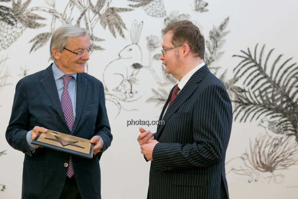 Wolfgang Schüssel, Gregor Rosinger (Rosinger Group), © Martina Draper/photaq (02.05.2016) 