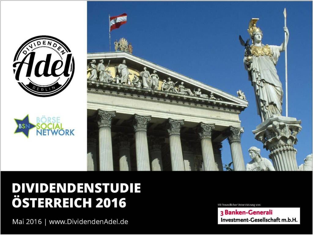 Dividendenstudie Österreich 2016, © BSN/Dividendenadel.de (06.05.2016)