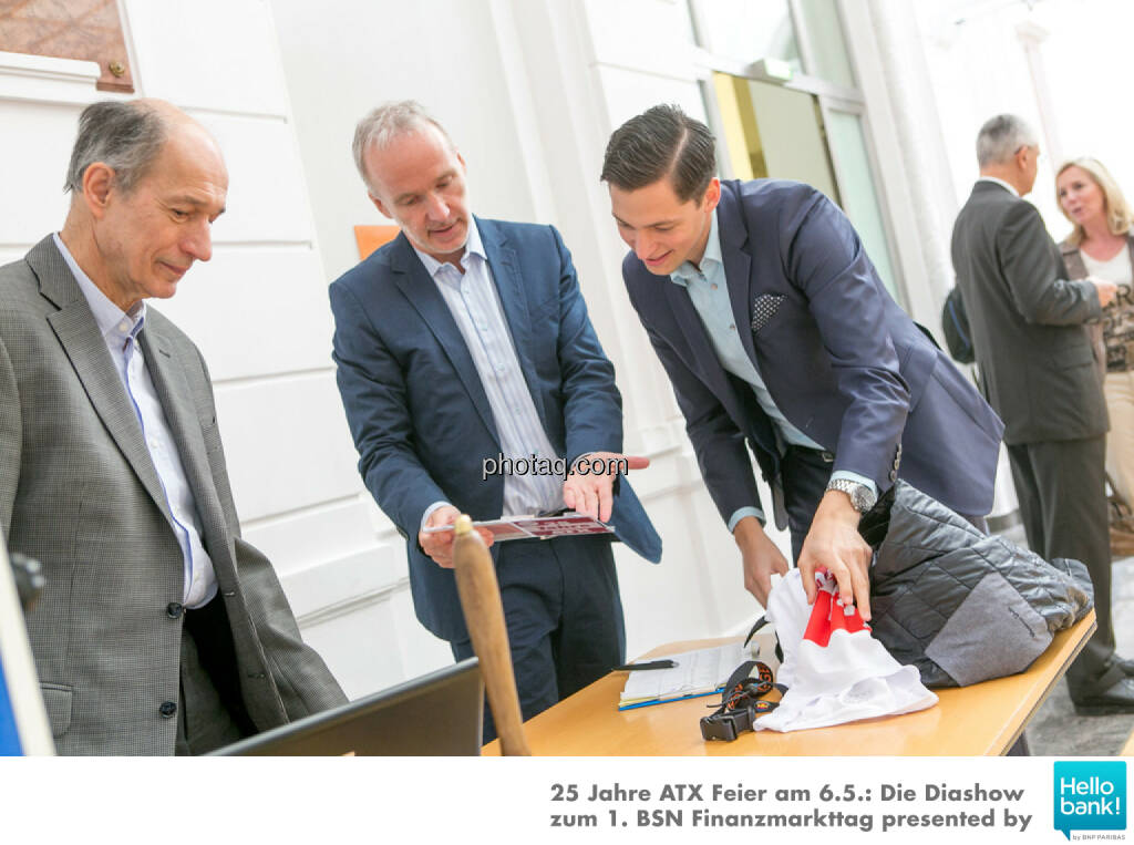 Ludwig Hartweger, Christian Drastil, Dominik Hojas, © Martina Draper/photaq (07.05.2016) 