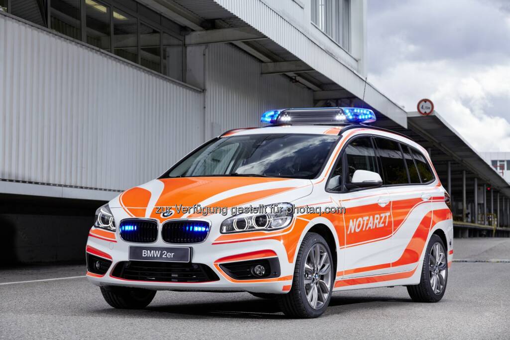  BMW 220d xDrive Gran Tourer als Notarzt-Einsatzfahrzeug : BMW auf der RETTmobil 2016 in Fulda 11. bis 13. Mai 2016 : ©BMW Group (09.05.2016) 