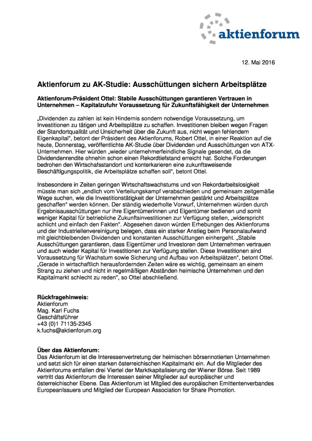 Aktienforum zu AK-Studie: Ausschüttungen sichern Arbeitsplätze, Seite 1/1, komplettes Dokument unter http://boerse-social.com/static/uploads/file_1061_aktienforum_zu_ak-studie_ausschuttungen_sichern_arbeitsplatze.pdf
