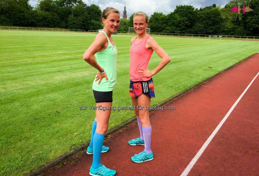 Anna und Lisa Hahner: Back on the track. Heute stand das erste richtige Intervalltraining wieder an mit Intervallen von 400m bis 3000m. Und es läuft rund., © <a href=