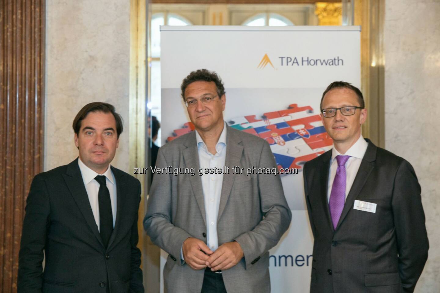 Rainer Nowak (Die Presse), Karim El-Gawhary (ORF Korrespondent), Leopold Brunner (TPA Horwath) : Veranstaltungsreihe „Face-to-Face“ : Karim El-Gawhary über die Krise der Flüchtlingspolitik : Fotocredit: TPA Horwath/Faruk Pinjo