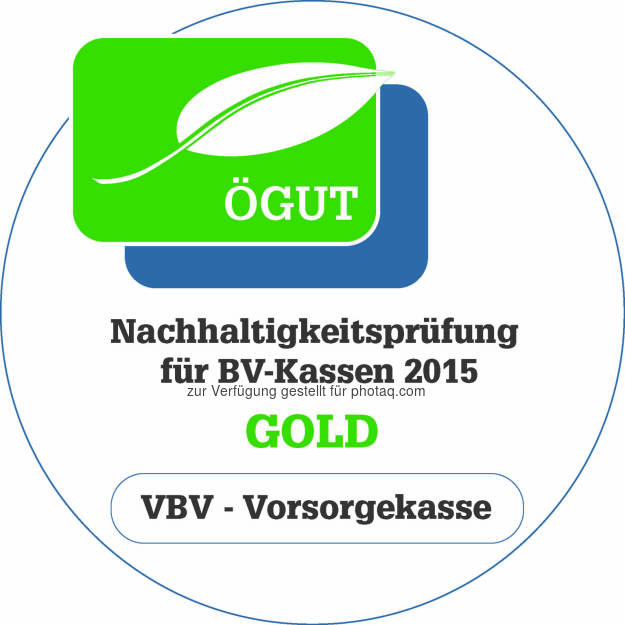 ÖGUT Gold für die VBV Vorsorgekasse : Zwei Auszeichnungen und eine Nominierung für die VBV – Vorsorgekasse - ÖGUT-Gold Zertifizierung und Auszeichnung als „Exzellentes Unternehmen Österreich“ // Nominierung für den „Staatspreis Unternehmensqualität 2016 : Fotocredit: Quality Austria/VBV, © Aussendung (20.05.2016)