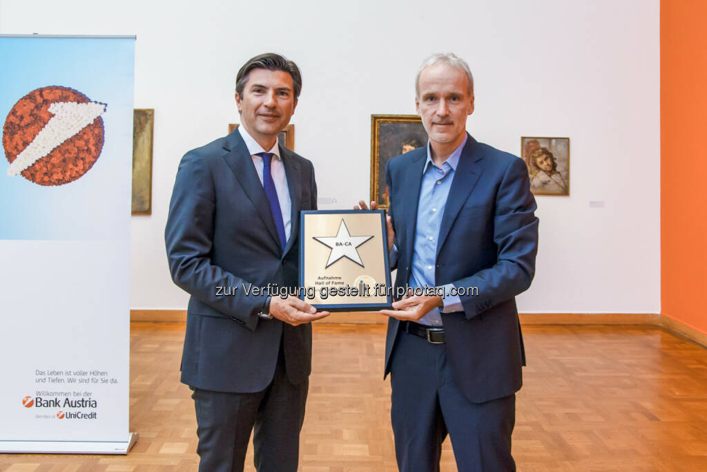 Robert Zadrazil (Bank Austria), Christian Drastil (BSN) Foto Joe Schroecker, © Martina Draper/photaq (24.05.2016) 