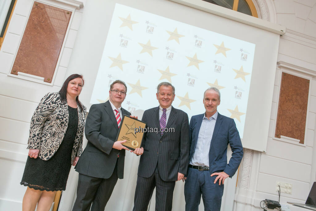  Yvette Rosinger (Rosinger Group), Gregor Rosinger (Rosinger Group), Eduard Zehetner, Christian Drastil (BSN), © Martina Draper/photaq (24.05.2016) 