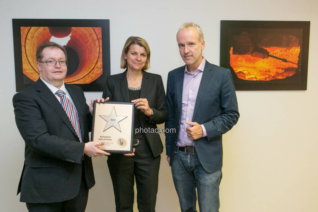 Gregor Rosinger (Rosinger Group), Barbara Potisk-Eibensteiner (RHI), Christian Drastil (BSN), © Martina Draper/photaq (24.05.2016) 