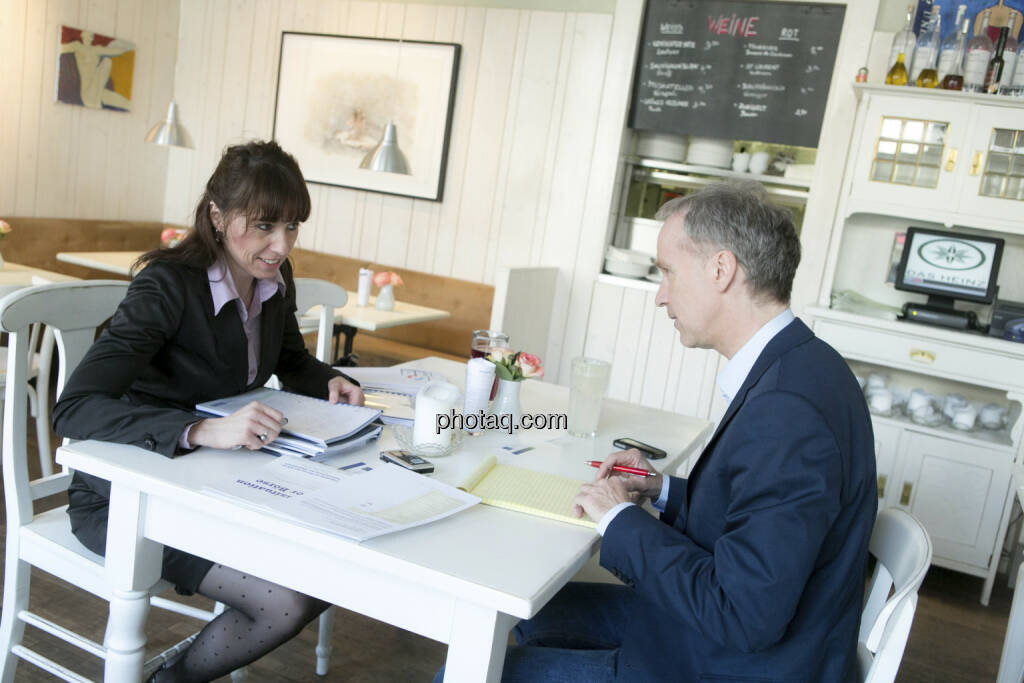 Silke Schlünsen (Close Brothers Seydler Bank AG), Christian Drastil, © finanzmarktfoto/Martina Draper (16.04.2013) 