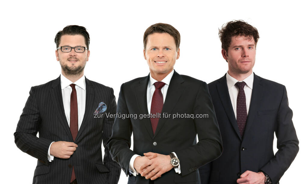 Thomas Kulnigg (Partner), Sascha Hödl (Partner), Vladimir Cizek (Partner) : Schönherr berät Groupe SEB beim Erwerb der WMF Gruppe von KKR : Fotocredit: Schönherr, © Aussendung (27.05.2016) 