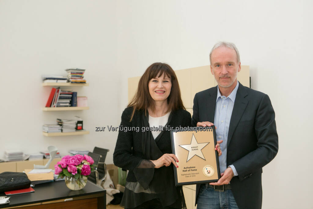 Birgit Kuras (Wiener Börse), Christian Drastil (BSN), © Martina Draper/photaq (28.05.2016) 