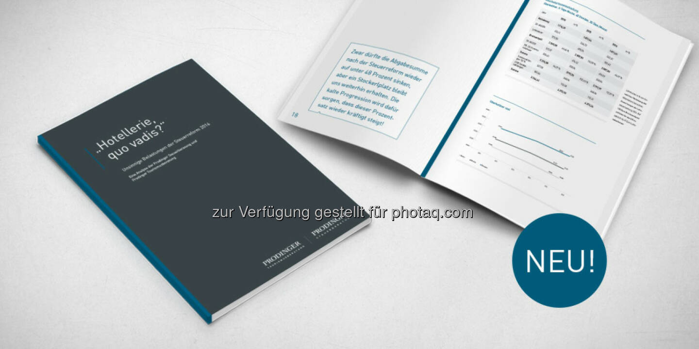 Hotellerie, quo vadis? - Prodinger-Positionspapier : Sinnvolle Maßnahmen zur raschen Entlastung der Tourismusbetriebe - Ideen für die Politk, Mutinjektion für die Branche : Fotocredit: Prodinger Tourismusberatung