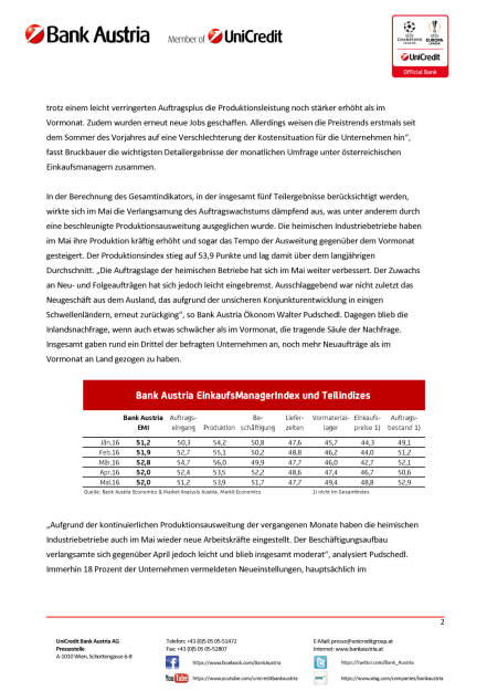 Bank Austria: Österreichs Industrie hält moderaten Wachstumskurs, Seite 2/3, komplettes Dokument unter http://boerse-social.com/static/uploads/file_1131_bank_austria_osterreichs_industrie_halt_moderaten_wachstumskurs.pdf (30.05.2016) 