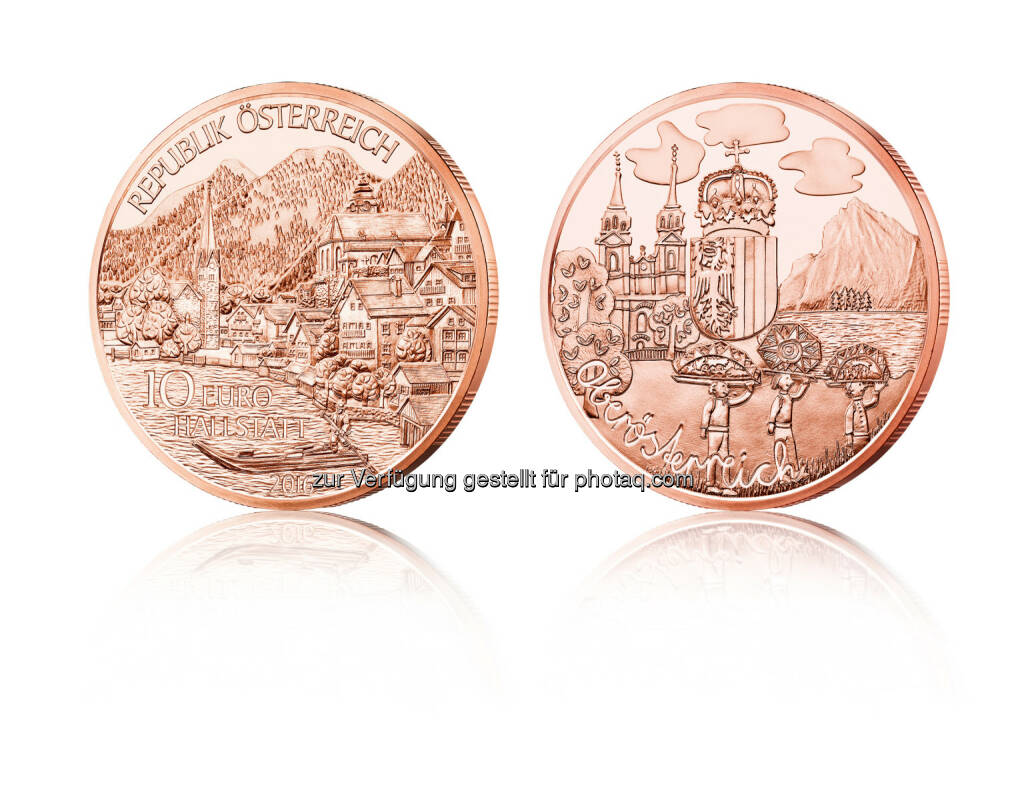 Oberösterreich Münze in Kupfer : Die erste Münze für Oberösterreich mit Eigenheiten und Sehenswürdigkeiten : Fotocredit: Münze Österrreich AG/Stelzhammer, © Aussender (30.05.2016) 