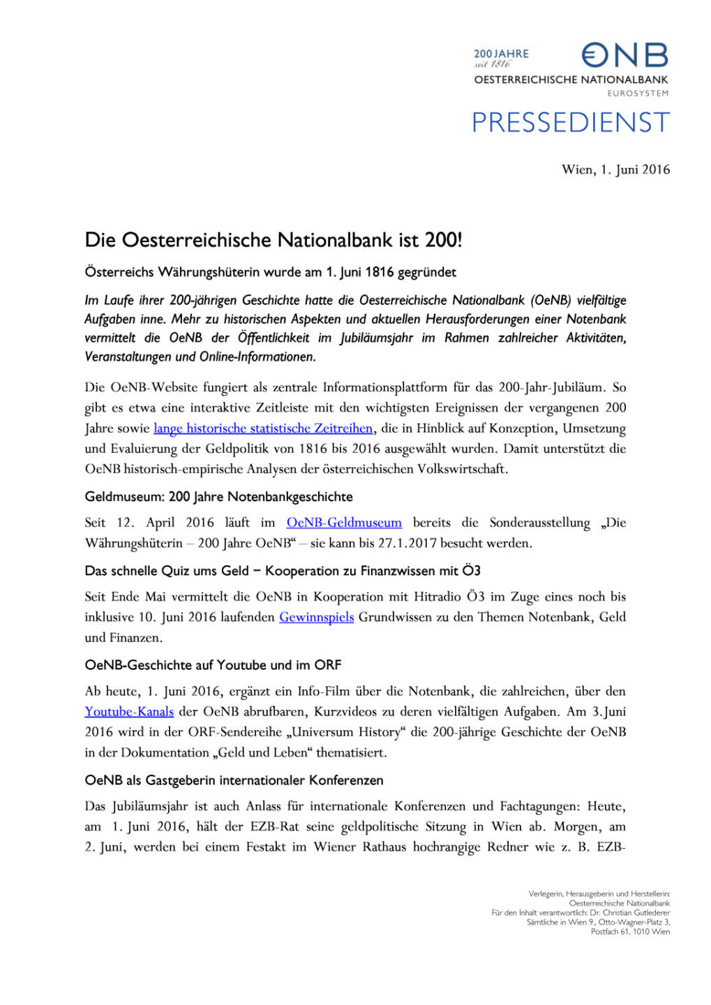 OeNB: 200-Jahr-Jubiläum, Seite 1/2, komplettes Dokument unter http://boerse-social.com/static/uploads/file_1149_oenb_200-jahr-jubilaum.pdf