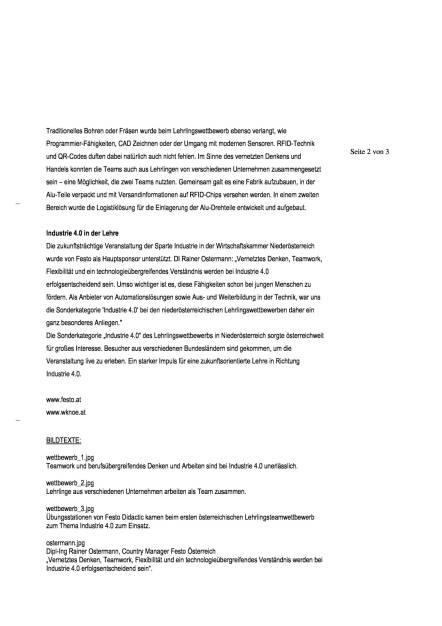 Festo: Lehrlingsteamwettbewerb für Industrie 4.0, Seite 2/3, komplettes Dokument unter http://boerse-social.com/static/uploads/file_1150_festo_lehrlingsteamwettbewerb_fur_industrie_40.pdf (01.06.2016) 