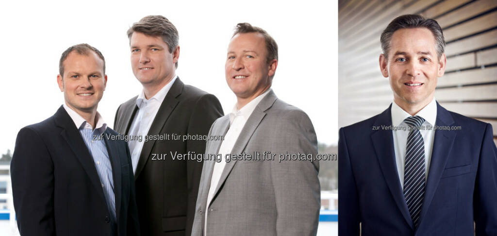 Stefan Eller, Willy Krießler und Tobias Wahner (Gründer und Geschäftsführer der ITML GmbH), Norbert Rotter (Finanzvorstand der itelligence AG) : itelligence AG expandiert: Mit ITML verstärkt sich itelligence im CRM-Umfeld und erhöht Präsenz in Süddeutschland : Fotocredit: itelligence AG, © Aussendung (02.06.2016) 