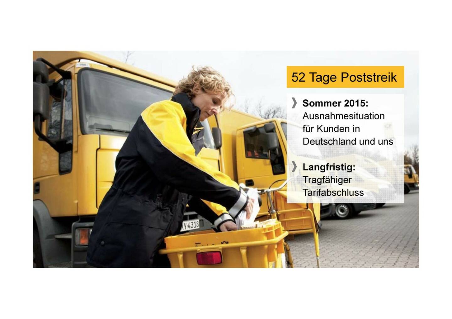 Deutsche Post - 52 Tage Poststreik