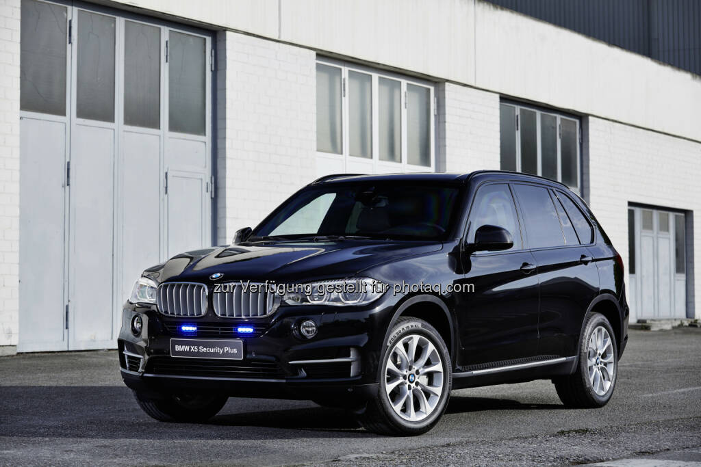 BMW X5 xDrive50i Security Plus : BMW auf der GPEC 2016 : Partner im Polizei- und Sicherheitsdienst : ©BMW Group, © Aussendung (03.06.2016)