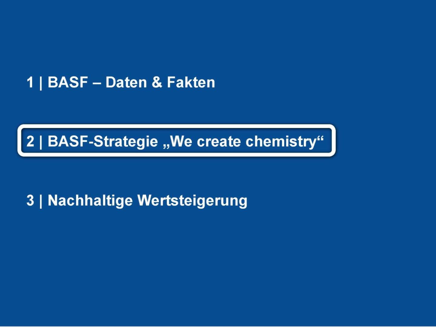 BASF - Strategie