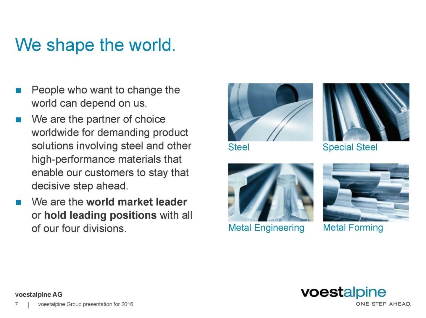 voestalpine - We shape the world