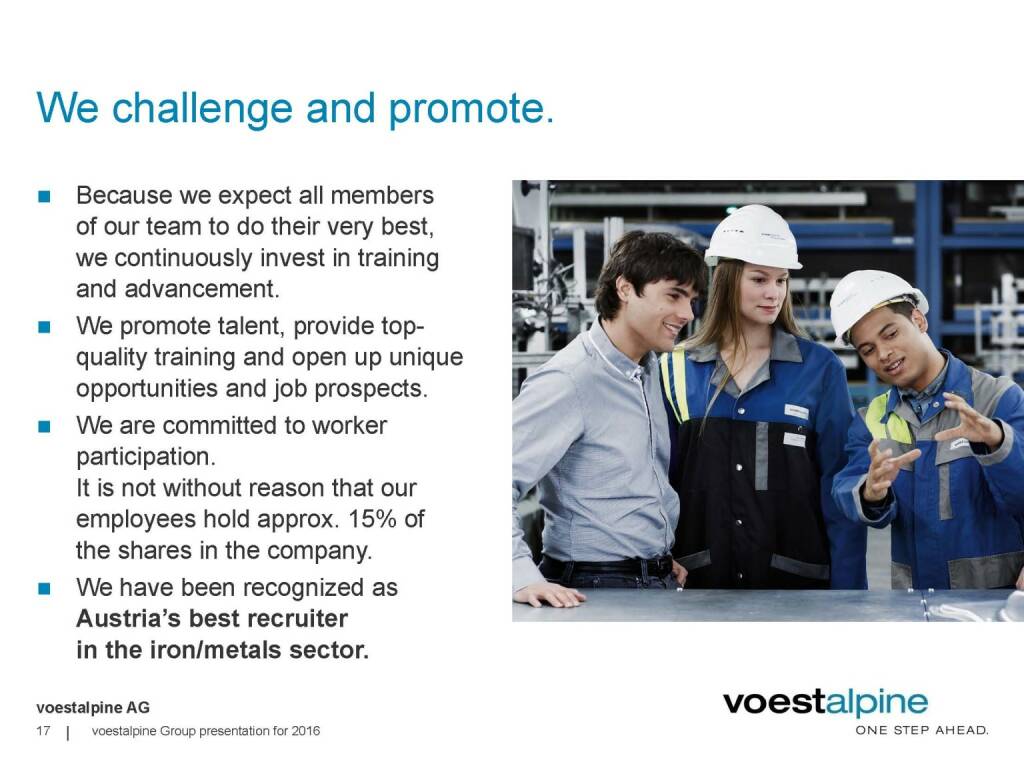 voestalpine - We challenge and promote (06.06.2016) 