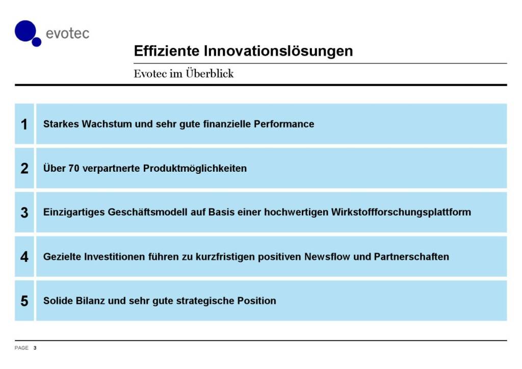 Evotec - Effiziente Innovationslösungen (07.06.2016) 