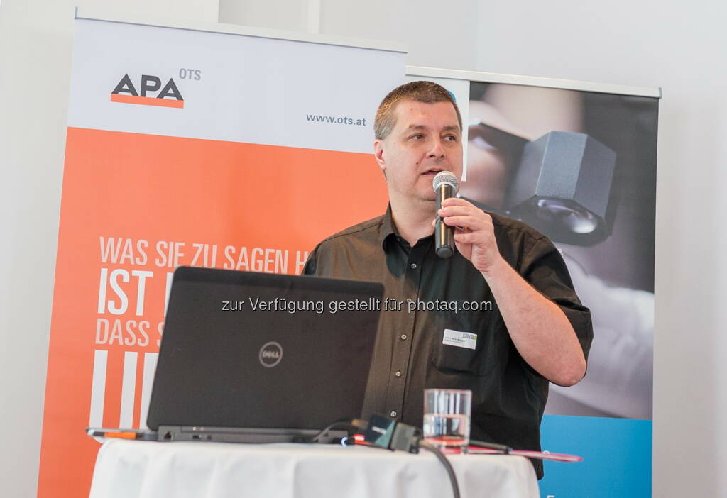 Alfons Stockinger (APA-PictureDesk GmbH) : Veranstaltungsreihe „Online-Marketing-Impulse“ : Rechtliche Herausforderung für PR- und Werbetreibende : Fotocredit: APA-OTS/APA-Fotoservice/Angerer, © Aussender (09.06.2016) 