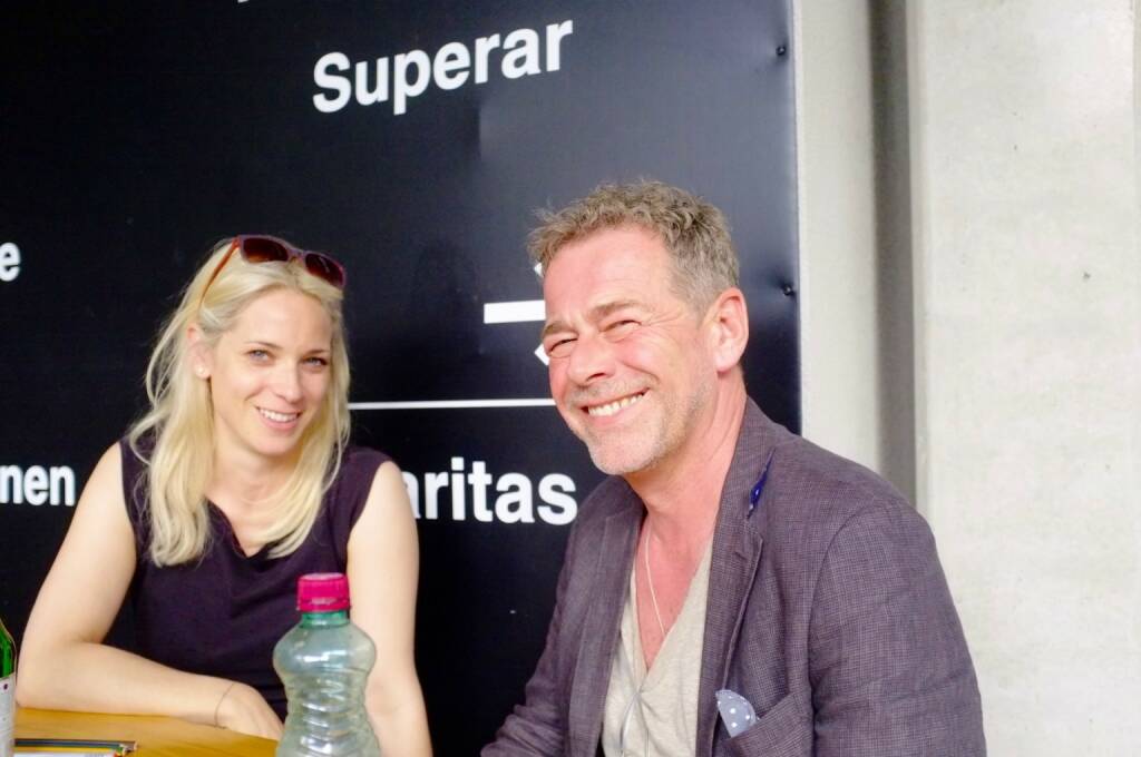 Verena Kaspar-Eisert (Kunst Haus Wien), Klaus Kehrer (Kehrer Verlag) (photo: Josef Chladek) (13.06.2016) 