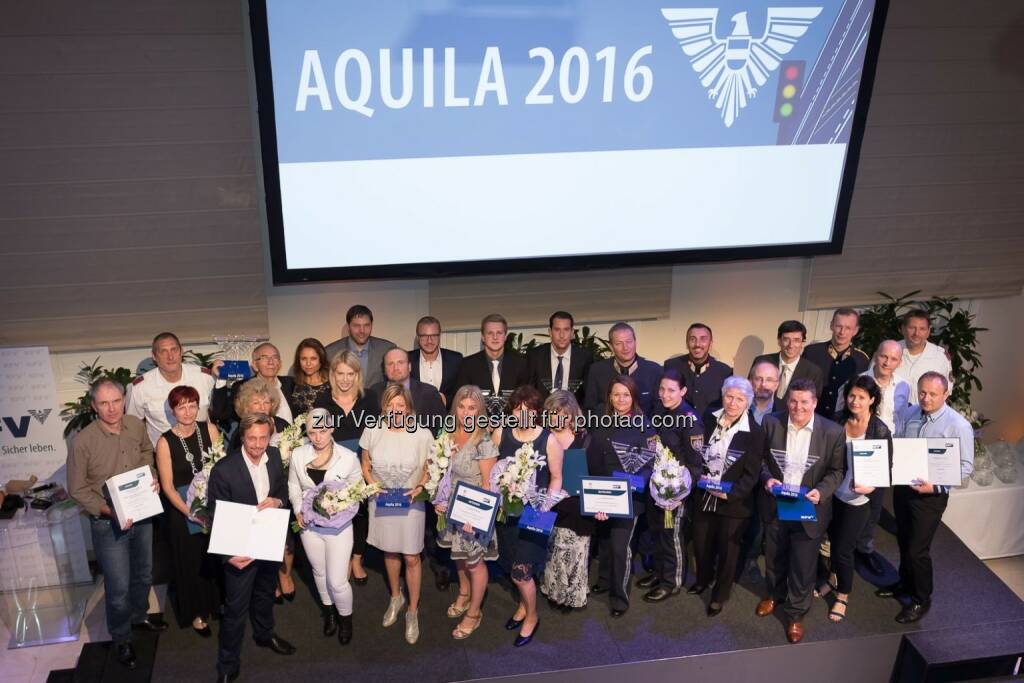 Aquila 2016 – Preisträger : Österreichischer Verkehrssicherheitspreis „Aquila 2016“ verliehen : Fotocredit: KFV/APA-Fotoservice/ Buchacher, © Aussendung (17.06.2016) 