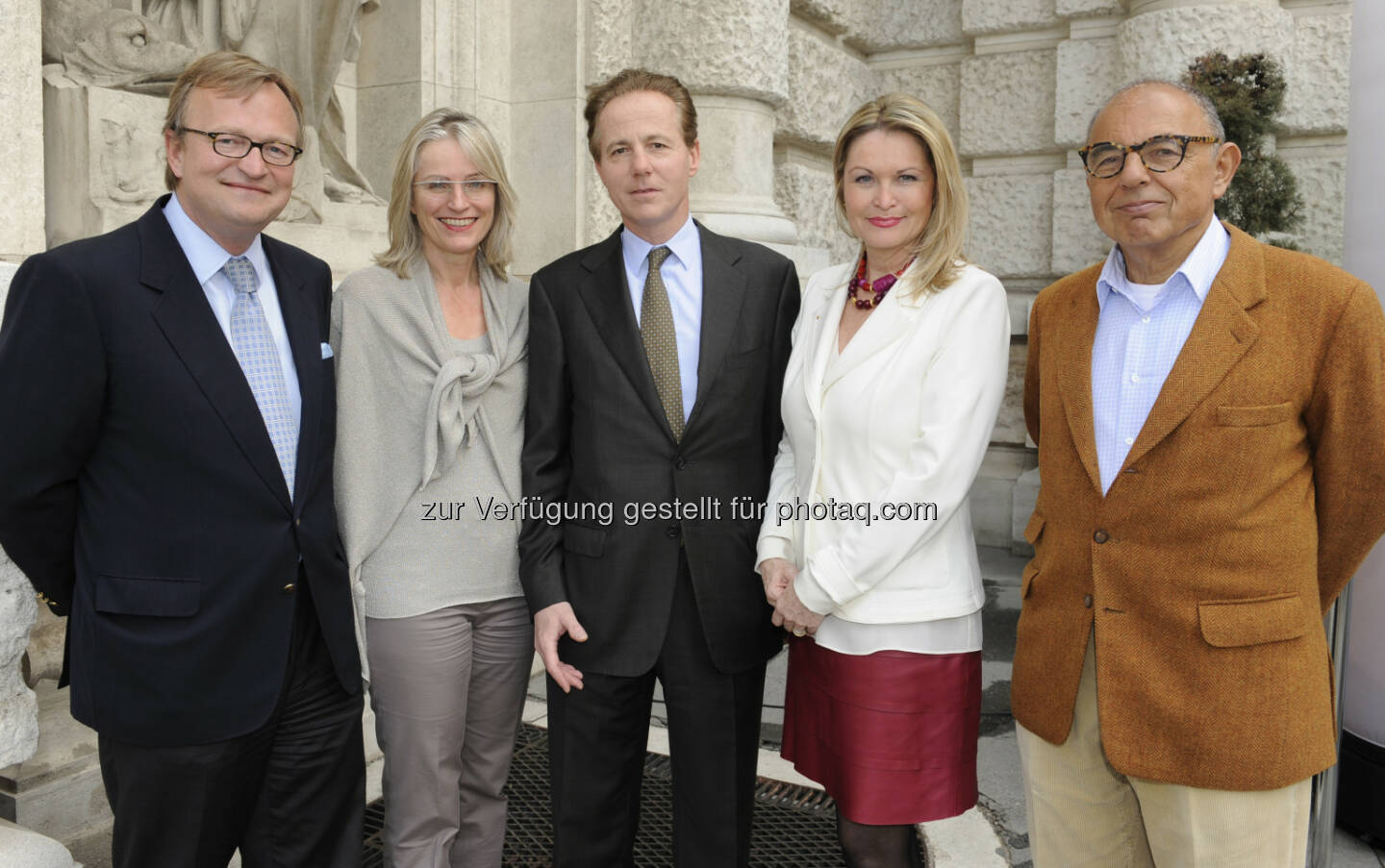 Oliver Voigt, Martina Hörmer, Georg Kapsch, Raphaela Vallon-Sattler, Mariusz Jan Demner beim IAA Business Communication Lunch, Foto: ORF/Thomas Jantzen