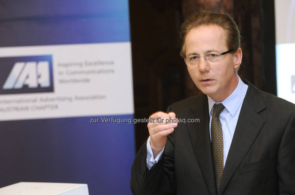 Georg Kapsch beim IAA Business Communication Lunch, Foto: ORF/Thomas Jantzen (19.04.2013) 