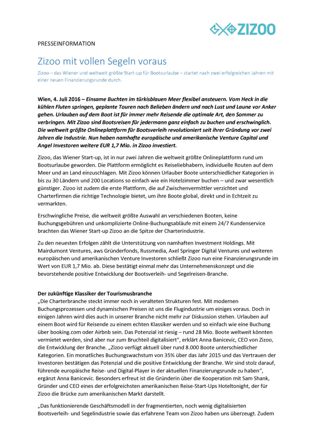 Zizoo mit vollen Segeln voraus , Seite 1/2, komplettes Dokument unter http://boerse-social.com/static/uploads/file_1328_zizoo_mit_vollen_segeln_voraus.pdf