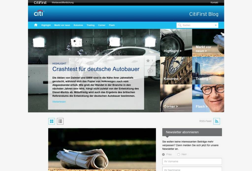 http://blog.citifirst.com - Sieg in der Corporate-Wertung, © beigestellt (05.07.2016) 