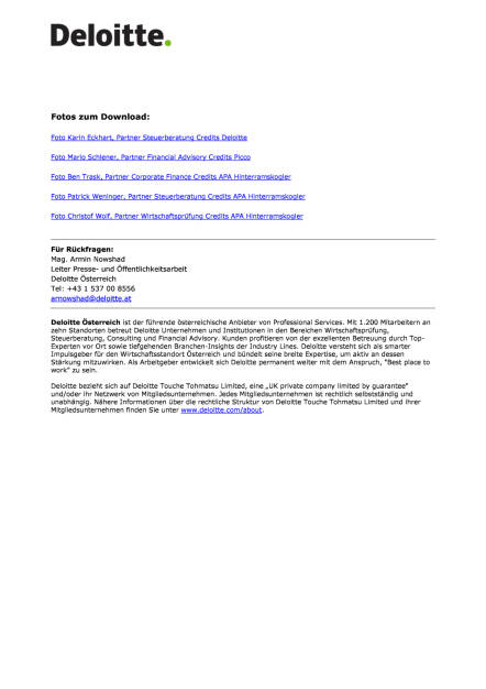 Deloitte Österreich: Fünf neue Partner, Seite 3/3, komplettes Dokument unter http://boerse-social.com/static/uploads/file_1343_deloitte_osterreich_funf_neue_partner.pdf (06.07.2016) 