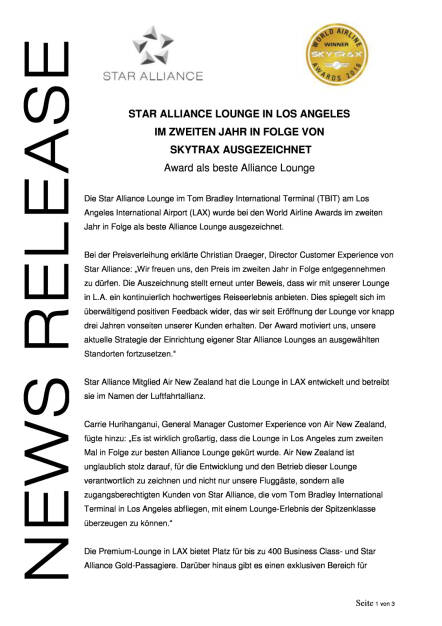 Star Alliance Lounge in Los Angeles: Award als beste Alliance Lounge, Seite 1/3, komplettes Dokument unter http://boerse-social.com/static/uploads/file_1423_star_alliance_lounge_in_los_angeles_award_als_beste_alliance_lounge.pdf (15.07.2016) 