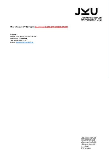 JKU: MORE-Projekt bietet Uni-Zugang für Flüchtlinge, Seite 3/3, komplettes Dokument unter http://boerse-social.com/static/uploads/file_1466_jku_more-projekt_bietet_uni-zugang_fur_fluchtlinge.pdf (22.07.2016) 