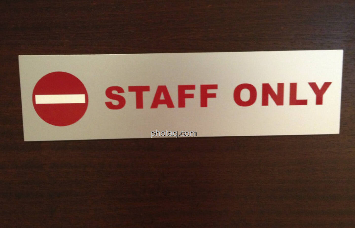 Staff only, nur für Mitarbeiter