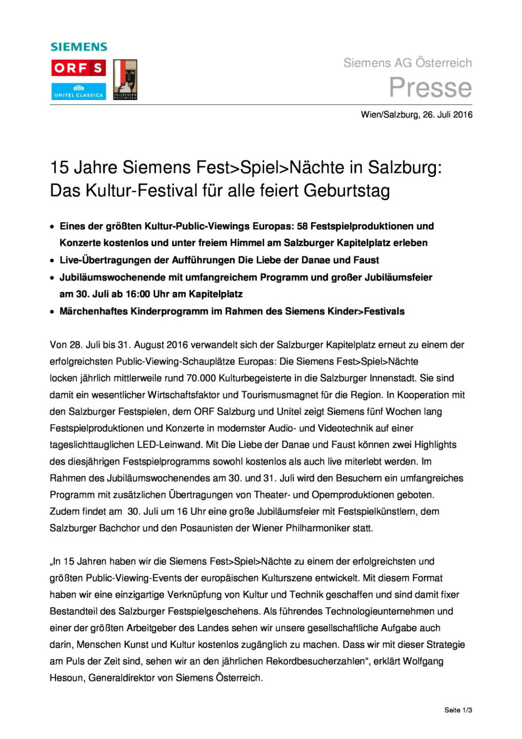 Siemens: 15 Jahre Fest>Spiel>N&auml;chte in Salzburg, Seite 1/3, komplettes Dokument unter http://boerse-social.com/static/uploads/file_1488_siemens_15_jahre_festspielnachte_in_salzburg.pdf