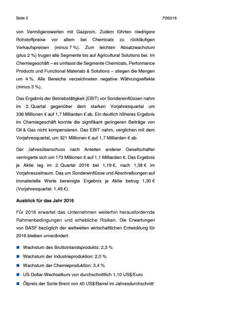 BASF: 2. Quartal 2016, Seite 2/6, komplettes Dokument unter http://boerse-social.com/static/uploads/file_1492_basf_2_quartal_2016.pdf (27.07.2016) 