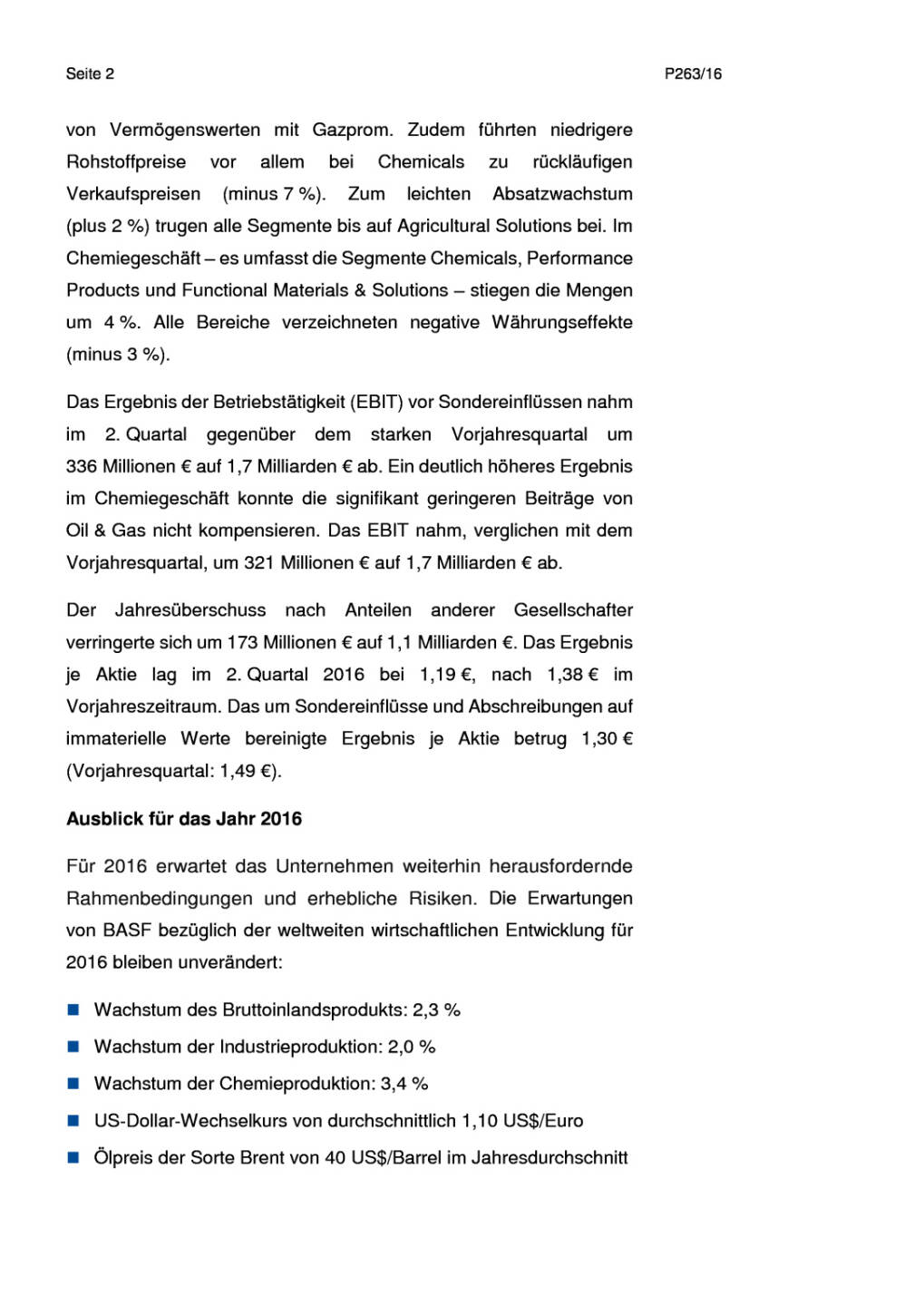BASF: 2. Quartal 2016, Seite 2/6, komplettes Dokument unter http://boerse-social.com/static/uploads/file_1492_basf_2_quartal_2016.pdf
