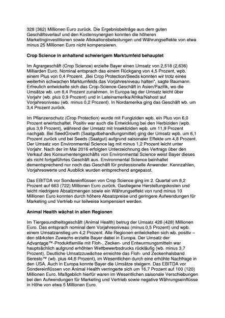 Bayer mit Umsatz- und Ergebnisplus, Seite 3/7, komplettes Dokument unter http://boerse-social.com/static/uploads/file_1498_bayer_mit_umsatz-_und_ergebnisplus.pdf (27.07.2016) 