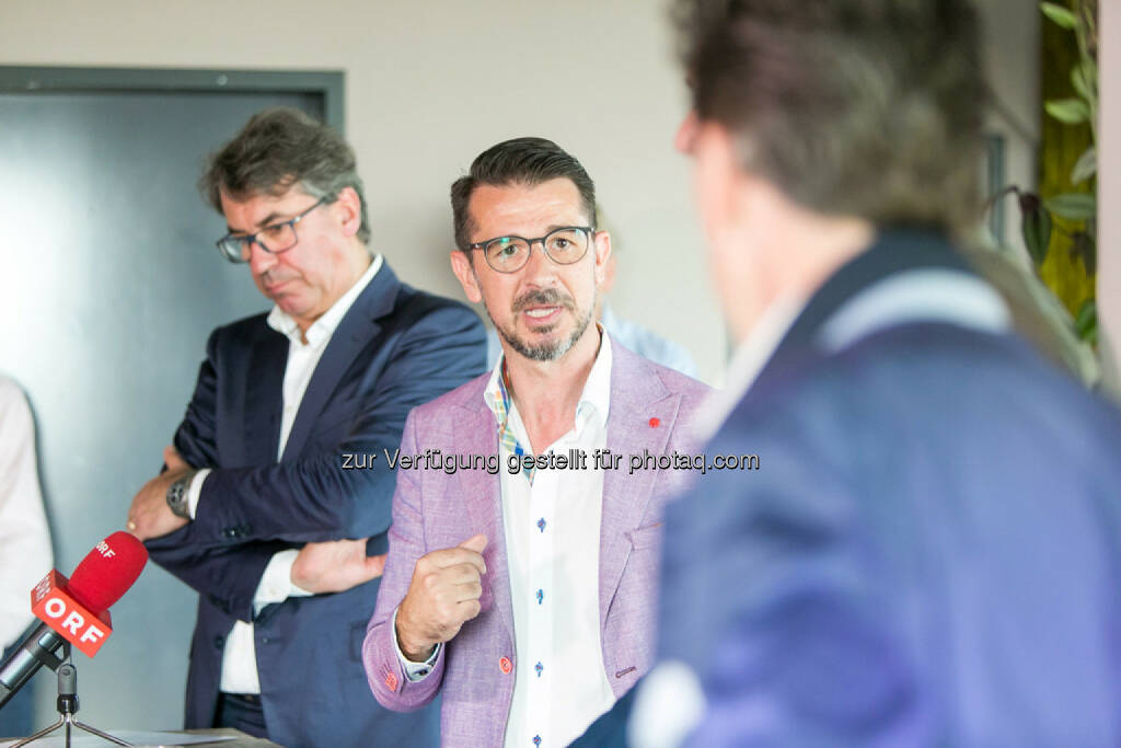 Stefan Pierer (CEO KTM Industries), Roman Sindelar, Philip Rusch, © Martina Draper (27.07.2016) 