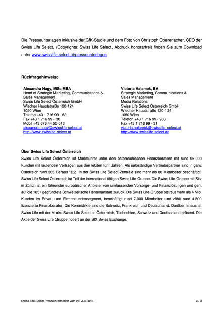 Swiss Life Select:  GfK-Studie zur Steuerreform, Seite 3/3, komplettes Dokument unter http://boerse-social.com/static/uploads/file_1520_swiss_life_select_gfk-studie_zur_steuerreform.pdf (28.07.2016) 