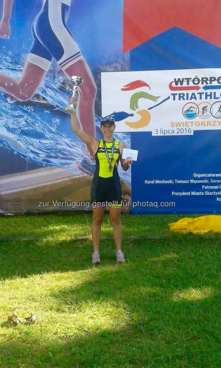 Martina Kaltenreiner beim Triathlon Świętokrzyski in Polen